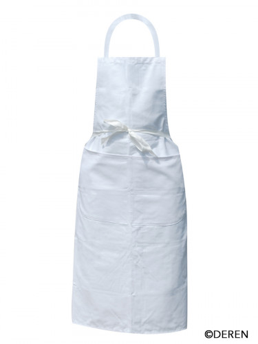 Tablier valet avec bavette blanc Taille unique Deren