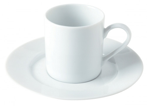 Tasse à expresso rond blanc porcelaine 10 cl Ø 5,8 cm Roma