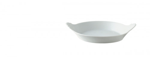 Plat à oreilles rond blanc porcelaine Ø 13,5 cm Bistronome Pro.mundi