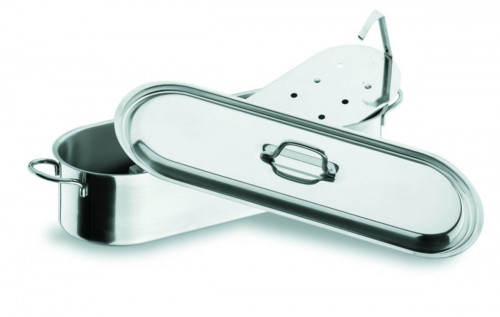 Poissonnière rectangulaire inox 60x19x11 cm Lacor