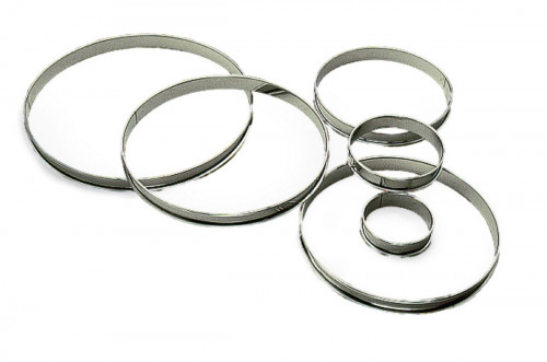 Cercle à tarte inox Sans revêtement Ø 16 cm 2 cm Gobel