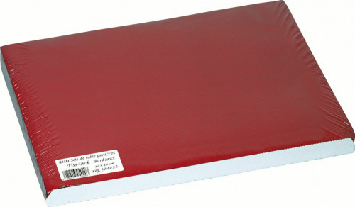 Set de table bordeaux papier 30x40 cm Tisslack Cogir (500 pièces)