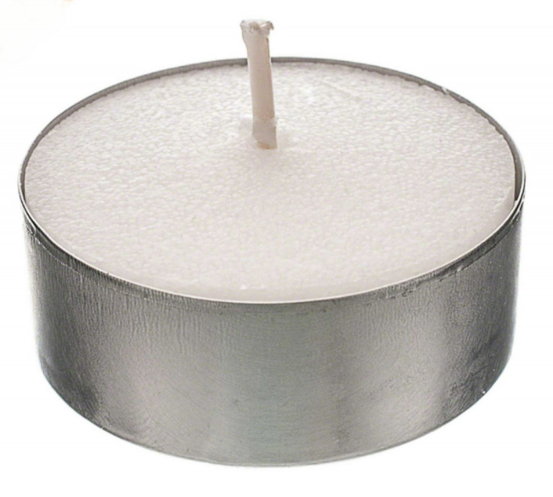 Bougie chauffe plat rond blanc Ø 5,8 cm 2,4 cm Spaas (10 pièces)