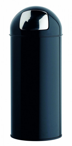 Poubelle inox 45 L gris foncé Rossignol