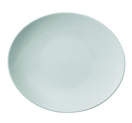 Assiette à steak ovale ivoire porcelaine vitrifiée Banquet Rak