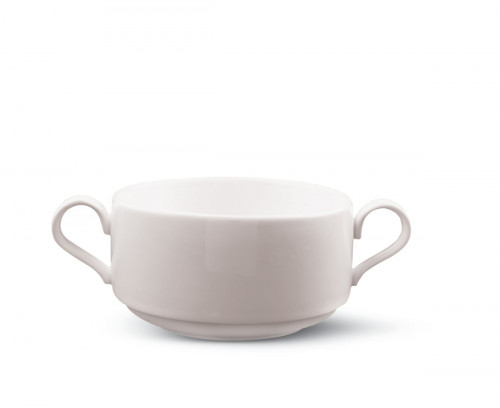 Tasse à bouillon rond crème porcelaine vitrifiée Banquet Rak