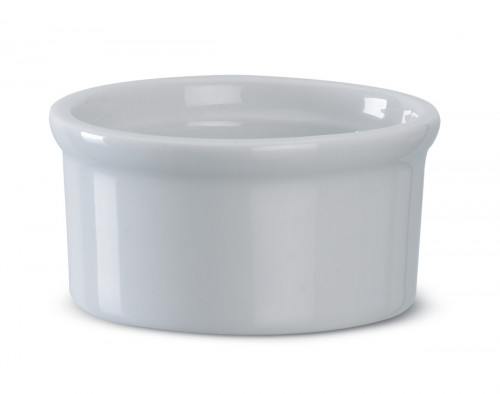 Ramequin rond ivoire porcelaine vitrifiée Banquet Rak