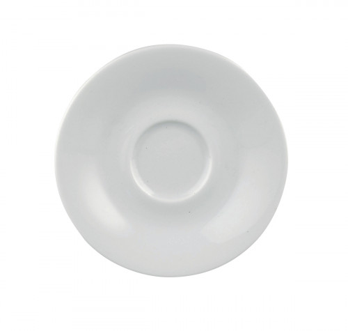 Sous-tasse à expresso rond blanc porcelaine Ø 12 cm Paula