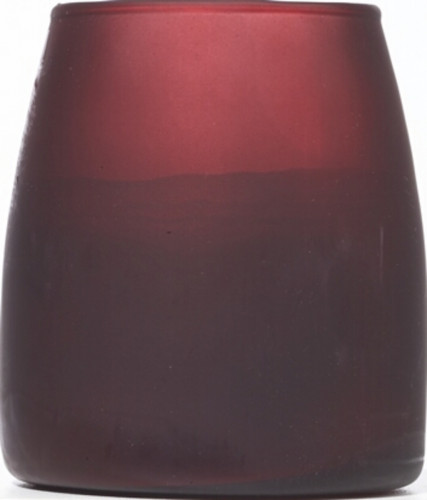 Photophore conique rouge Ø 8,2 cm 9 cm Soft Glow Spaas
