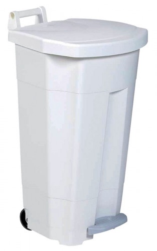 Collecteur à pédale plastique 90 L blanc Boogy Rossignol