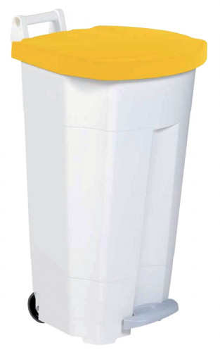 Collecteur à pédale plastique 90 L blanc Boogy Rossignol