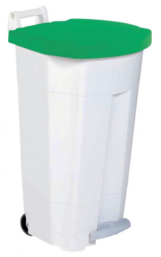 Collecteur à pédale plastique 90 L blanc Boogy Rossignol