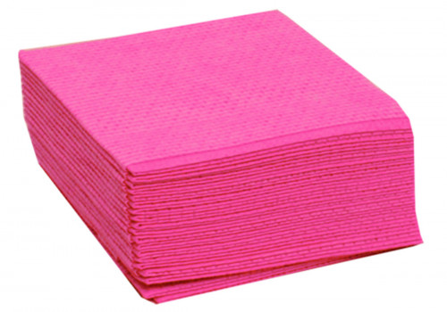 Lavettes non tissées rose 50x35 cm (25 pièces)
