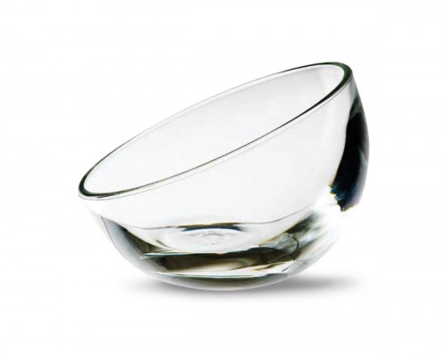 Coupe à dessert rond transparent verre pressé Ø 12 cm Bubble La Rochere
