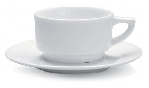 Tasse à thé rond blanc porcelaine 18 cl Ø 8 cm Cafett Pro.mundi