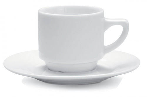 Sous-tasse à déjeuner rond blanc porcelaine Ø 15,8 cm Cafett Pro.mundi