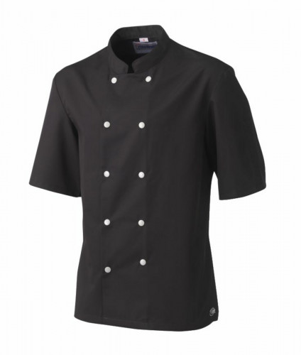 Veste de cuisine homme manche courte noir T3 Blake Molinel