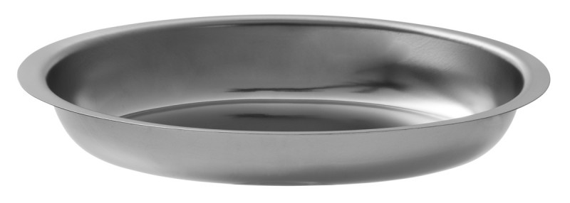Plat à four ovale gris inox 35x26 cm - ECOTEL NANTES