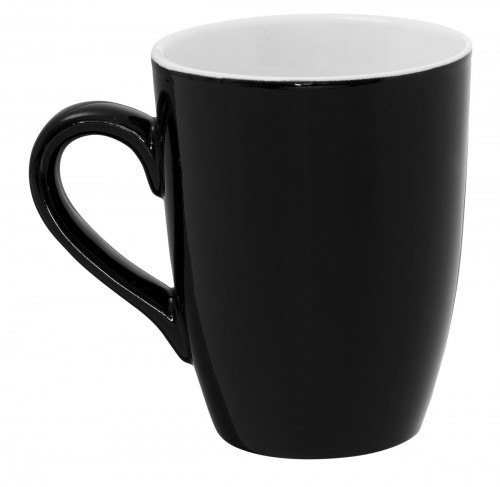 Mug rond noir porcelaine 32 cl Ø 8,3 cm Emotions Pro.mundi
