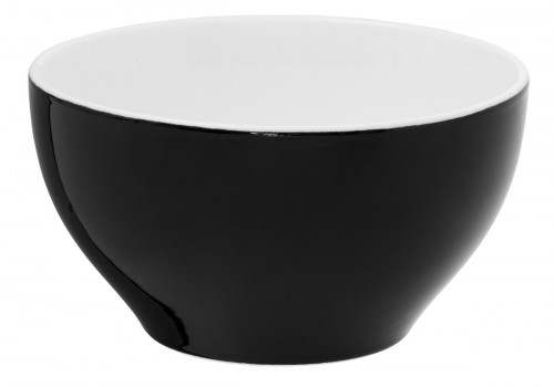 Bol rond noir porcelaine 63 cl Ø 14 cm Emotions Pro.mundi