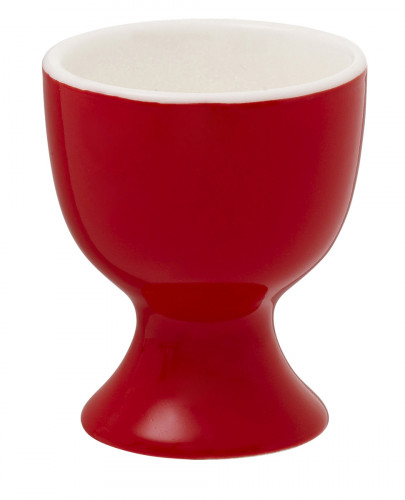 Coquetier rond rouge porcelaine Ø 5 cm Emotions Pro.mundi
