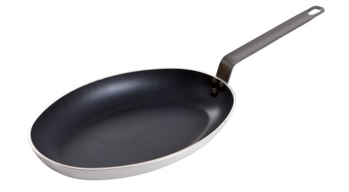 Poêle ovale aluminium Revêtement anti-adhésif 5 cm Pro.cooker