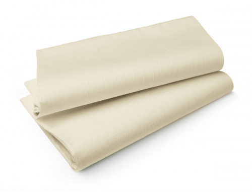 Nappe ivoire non tissé 110x110 cm Evolin Duni (50 pièces)