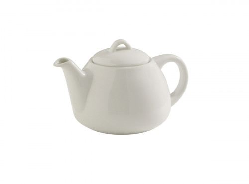 Théière rond blanc porcelaine 40 cl Ø 11 cm Slim O Pro.mundi