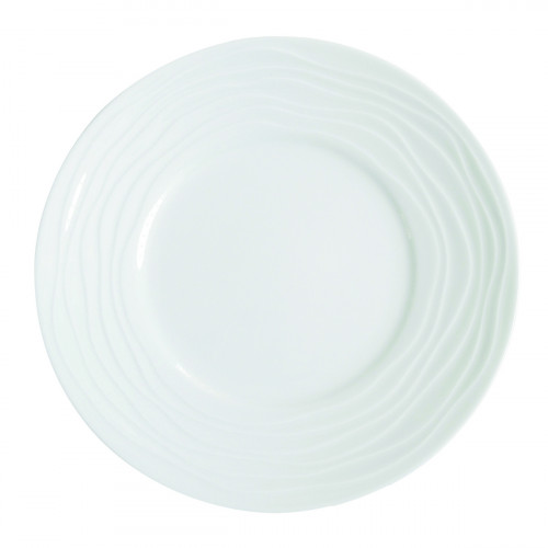 Assiette plate rond blanc porcelaine Ø 31,5 cm Onde Medard De Noblat