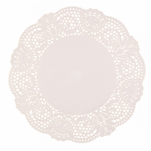 Dentelle rond blanc Ø 30 cm (250 pièces)