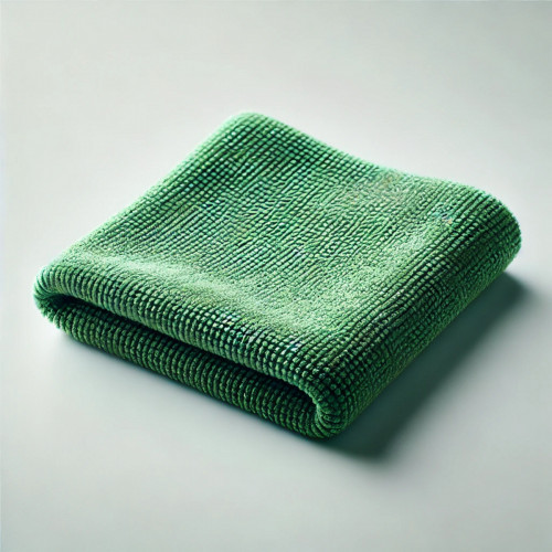 Lavettes microfibre vert 40x40 cm (5 pièces)