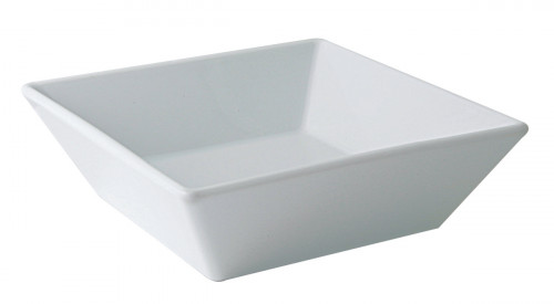 Coupelle carré blanc porcelaine 15 cm Classic Square Pro.mundi