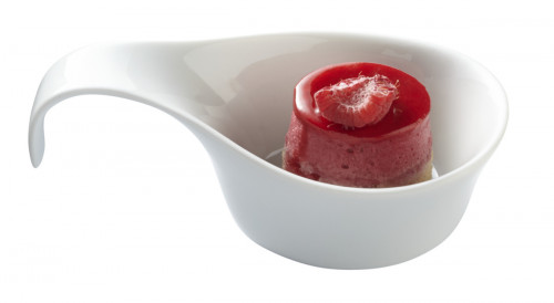 Pot à sauce rond blanc porcelaine Ø 11 cm
