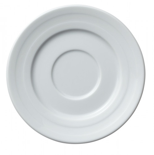 Sous-tasse à expresso rond blanc porcelaine Ø 12,5 cm Ruby