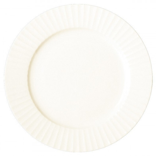 Assiette plate rond ivoire porcelaine vitrifiée Ø 20,8 cm Metropolis Rak