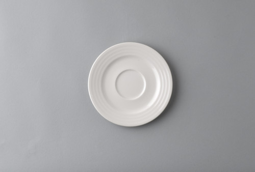 Sous-tasse à thé rond ivoire porcelaine vitrifiée Ø 15 cm Rondo Rak