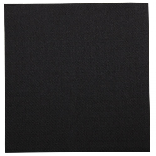 Serviette noir ouate de cellulose 38x38 cm Lisah Pro.mundi (50 pièces)