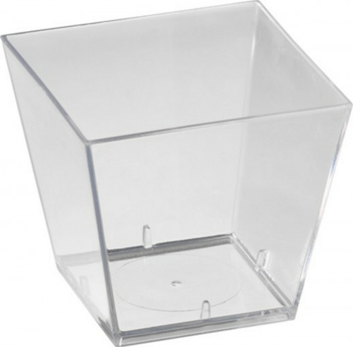 Verrine carré transparent 4,7x4,7x4,5 cm 6 cl Duni (100 pièces)