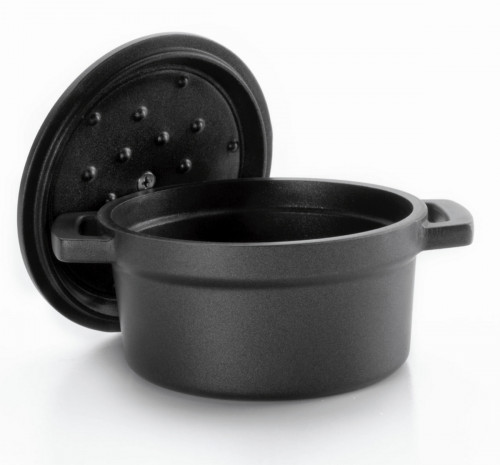 Cocotte fonte d'aluminium Revêtement anti-adhésif Avec couvercle Ø 14 cm 7,5 cm 0,9 L Lacor