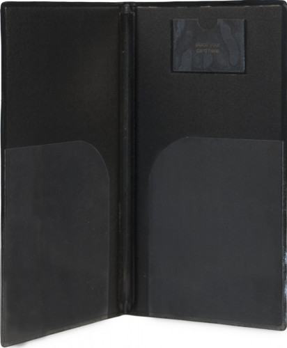 Porte-addition rectangulaire noir 23x13 cm Securit
