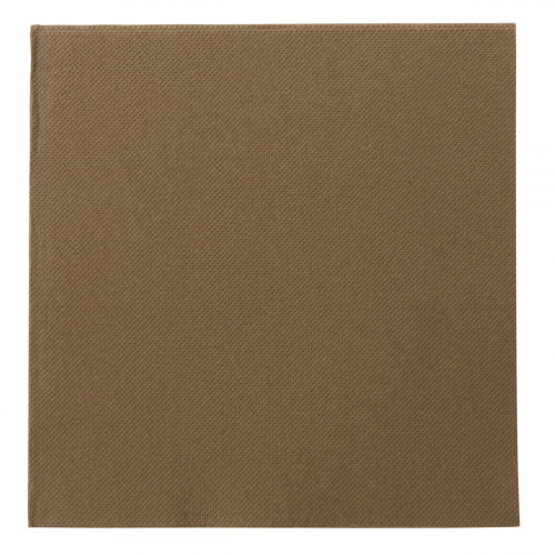 Serviette chocolat ouate de cellulose 38x38 cm Lisah Pro.mundi (50 pièces)