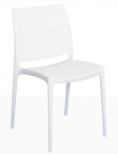 Chaise blanc 81x44x50 cm Maya Flexmob