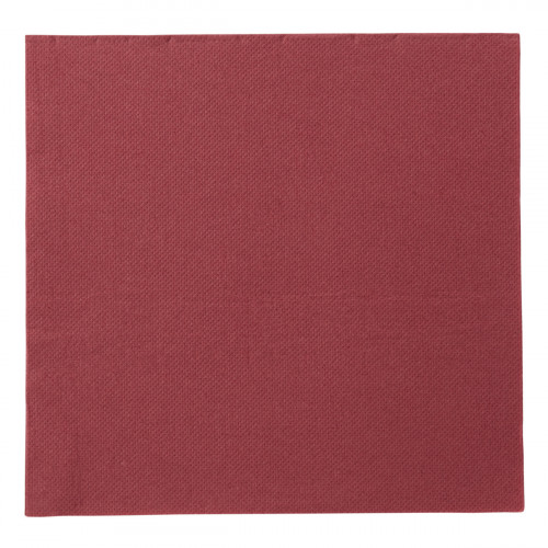 Serviette bordeaux ouate de cellulose 38x38 cm Lisah Pro.mundi (50 pièces)