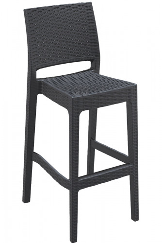 Tabouret de bar gris foncé 108x40x51 cm Jamaica Flexmob