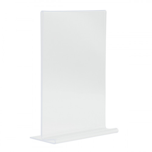 Chevalet porte-affiche 2 faces droit rectangulaire transparent 21x14,8 cm Acrylic Securit