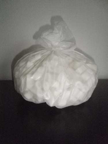 Sac à déchets plastique blanc 10 L 10 microns (1000 pièces)