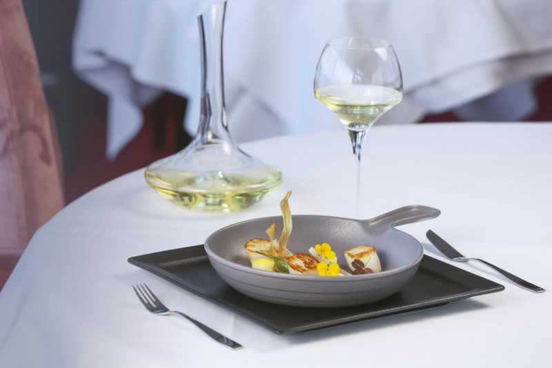 Couvercle avec poignée ovale rouge porcelaine vitrifiée 37,2x25 cm Chefs Fusion Rak