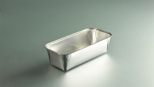 Moule à cake rectangulaire gris aluminium 23,2x10,8x6 cm 105 cl (100 pièces)