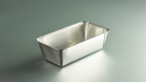 Moule à cake rectangulaire gris aluminium 24,7x13,3x6,8 cm 164 cl (50 pièces)