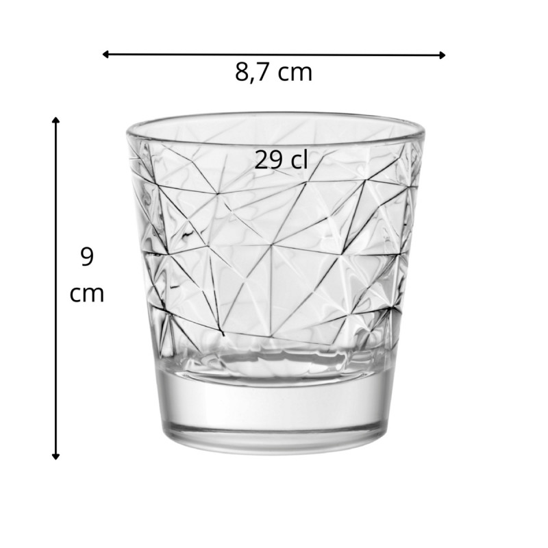 Gobelet forme basse verre 29 cl Dolomiti Vidivi